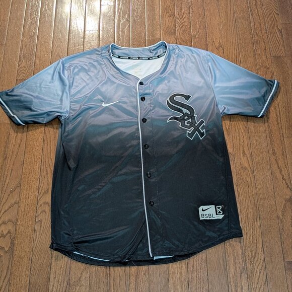 Nike Chicago White Sox BSBL Ombre Ozzie Guillen Jersey Size XL - Picture 1 of 5